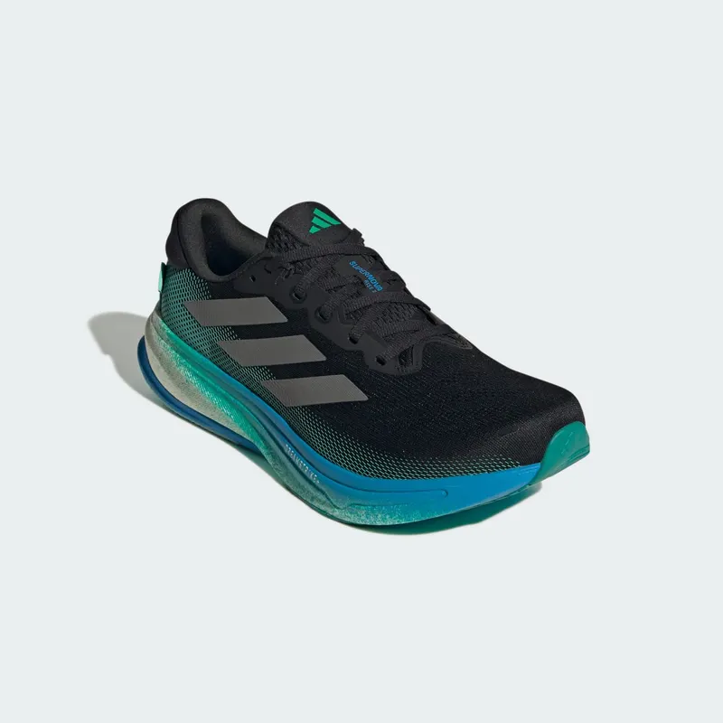 Adidas Supernova Rise 2 Running Shoes Core Black / Iron Metallic / Glory Green (JI1408)