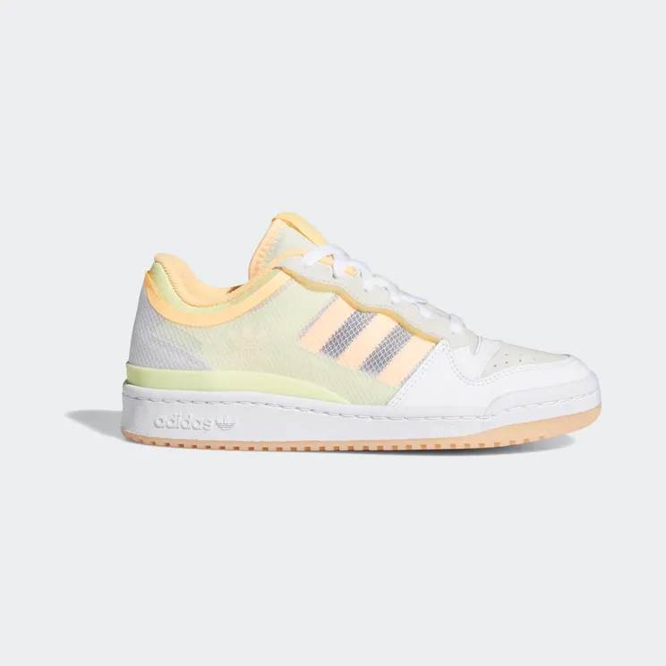 adidas Forum Low Transparent Panel Cloud White / Yellow Tint / Acid Orange (FY8013)