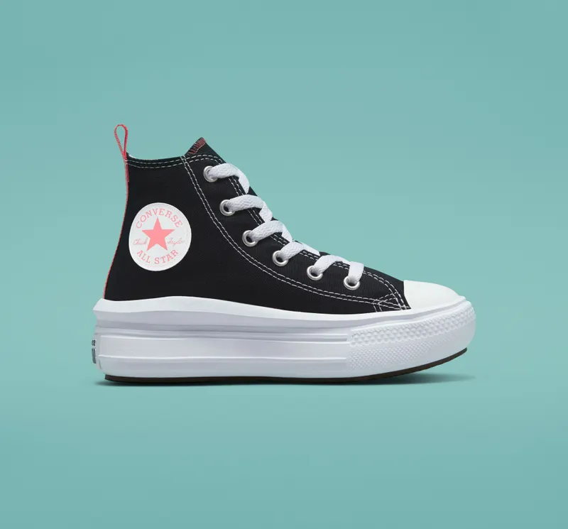 Converse Canvas Color Chuck Taylor All Star Move Black/pink Salt/White