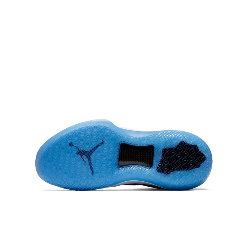 Jordan XXXII Low University Blue Black White Metallic Silver (AA1257-401)