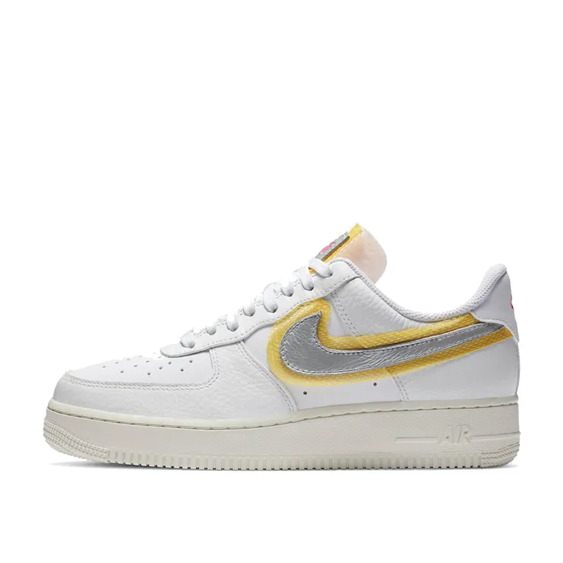 Nike WMNS Air Force 1 ’07 LX White Silver Gold (2020) (CZ8104-100)