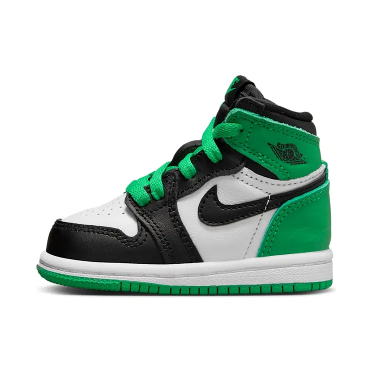 Air Jordan 1 TD “Black / White / Lucky Green” (FD1413-031)