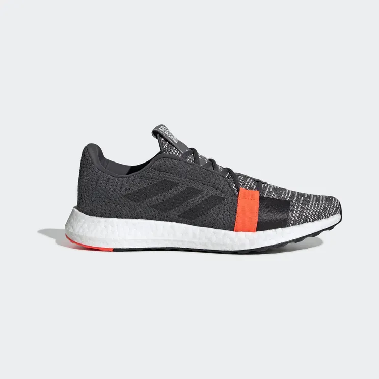 Adidas SenseBoost Go ‘Hi-Red Coral’ Grey Six/Core Black/Solar Red (G26942)