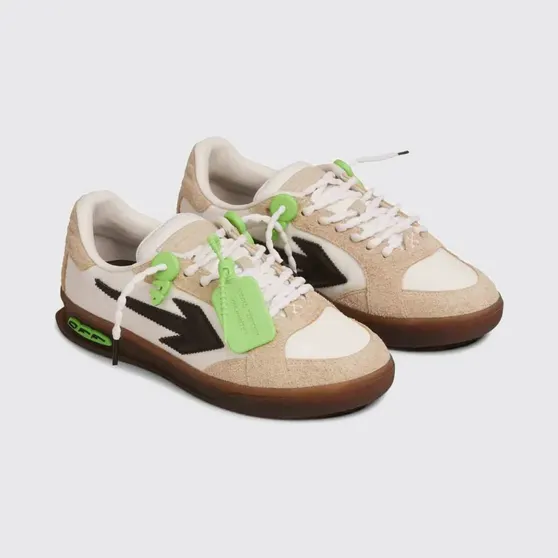 Off-White End of Play Suede and Nylon Sneakers White (M2ALS6F0026865)