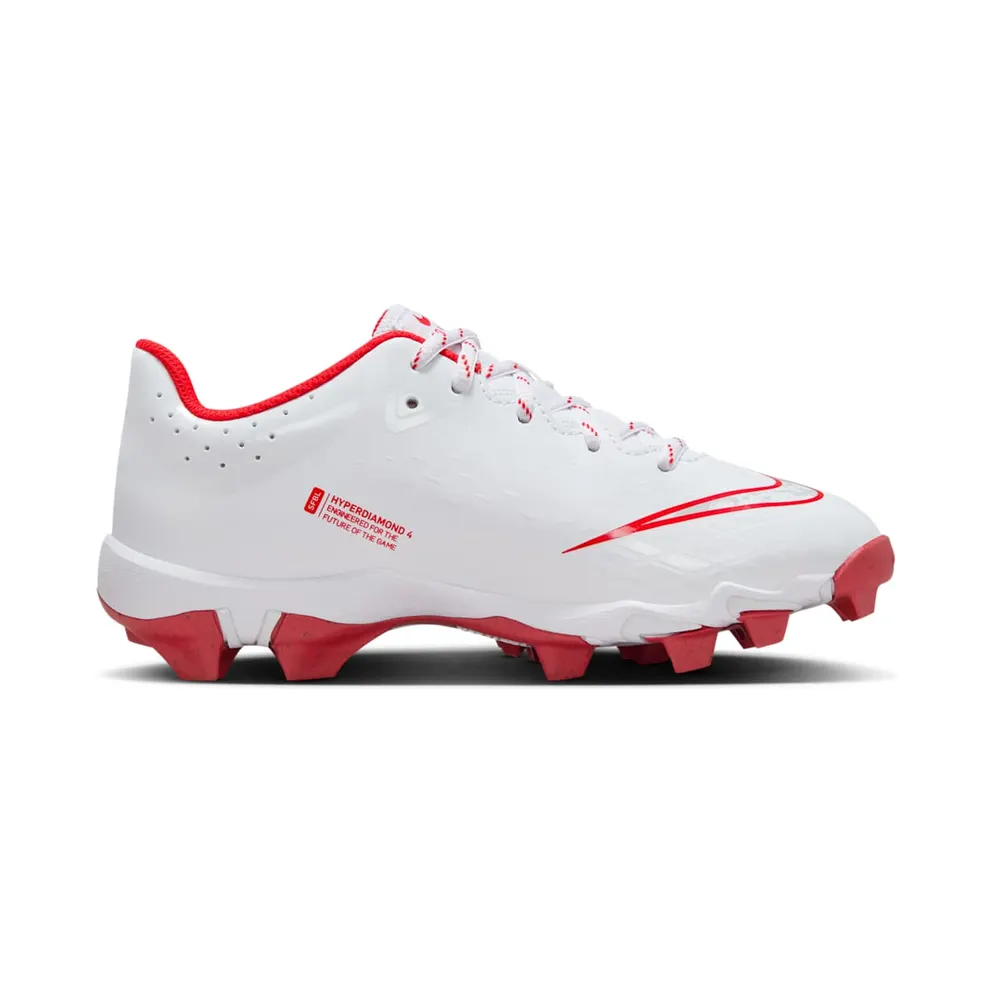 Nike Hyperdiamond 4 Keystone White Pure Platinum University Red (FZ0919-104)