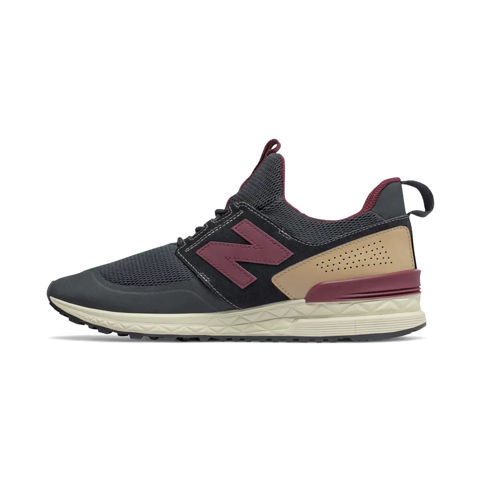 New Balance 574 Sport Decon Black Burgundy Black/Burgundy (MS574DTY)