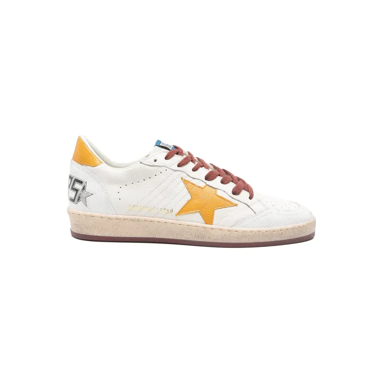 Golden Goose Ball Star leren sneakers – Beige (GMF00117F007352)