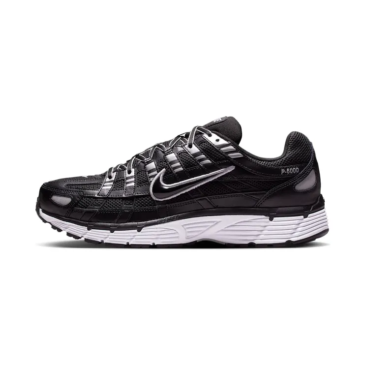 Nike P-6000 “Black / White / Metallic Silver” (CD6404-026)