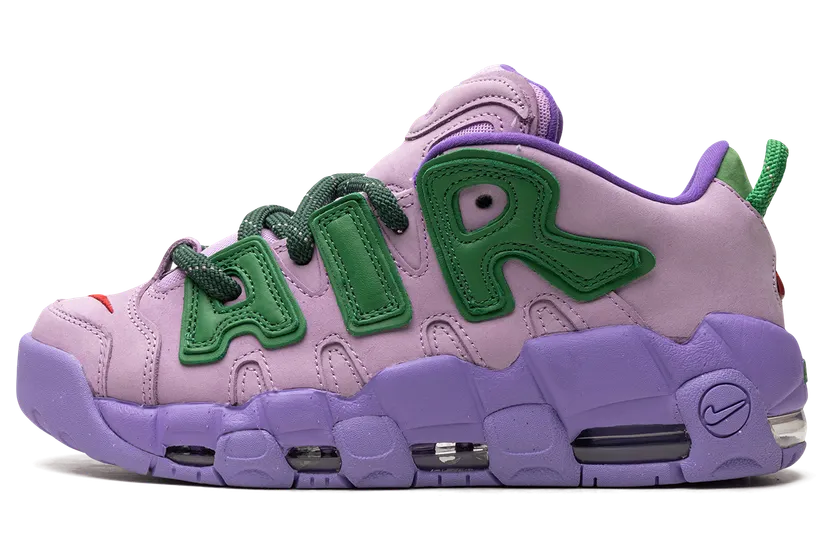 Nike Air More Uptempo Low SP Lilac/University Red/Team Green/Apple Green (FB1299-500)