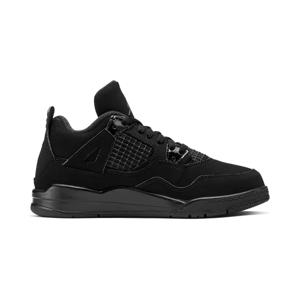 Jordan 4 Retro Black Cat 2020 (PS) Black/Black-Light Graphite (BQ7669-010)