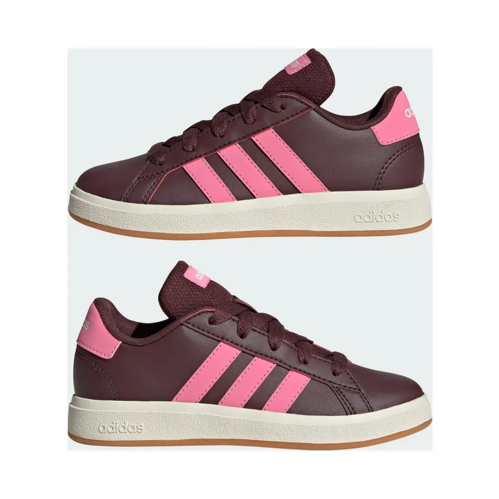 Adidas Grand Court Lifestyle Tennis Lace-Up Aurora Ruby / Bliss Pink / Off White (JR5111)