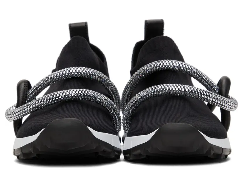 Jimmy Choo Knit Embellished Quito Sneakers (QUITOXUT) (2)