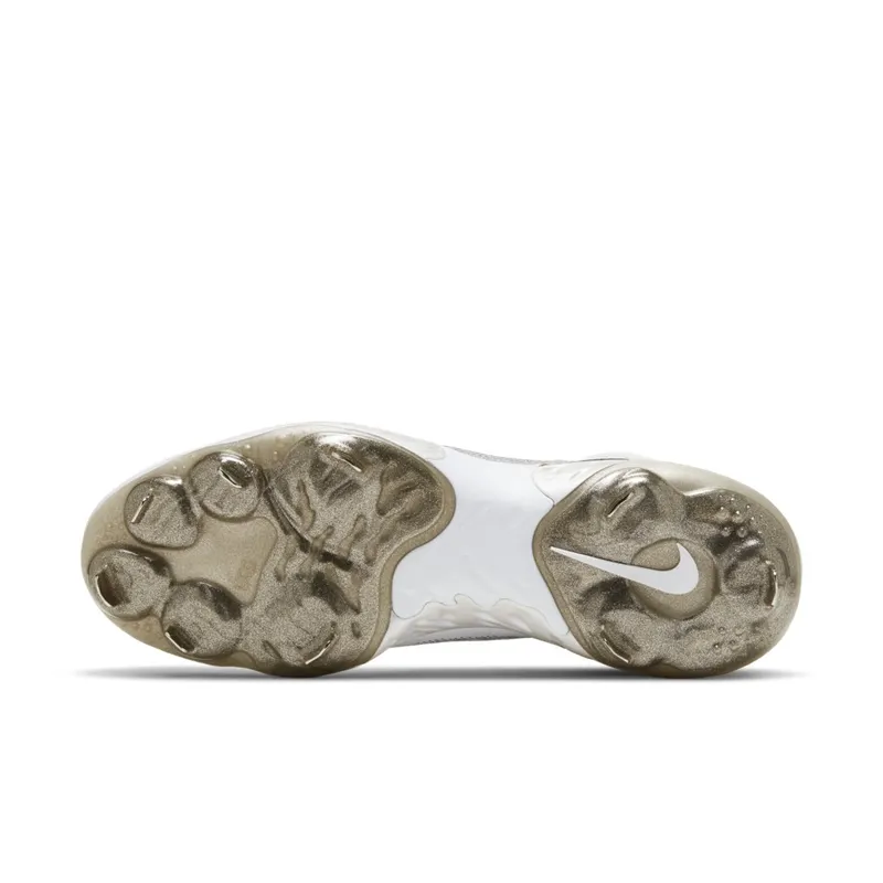 Nike  Alpha Huarache Elite 3 Mid White Smoke Grey White/Smoke Grey/Metallic Gold (CV3550-102)
