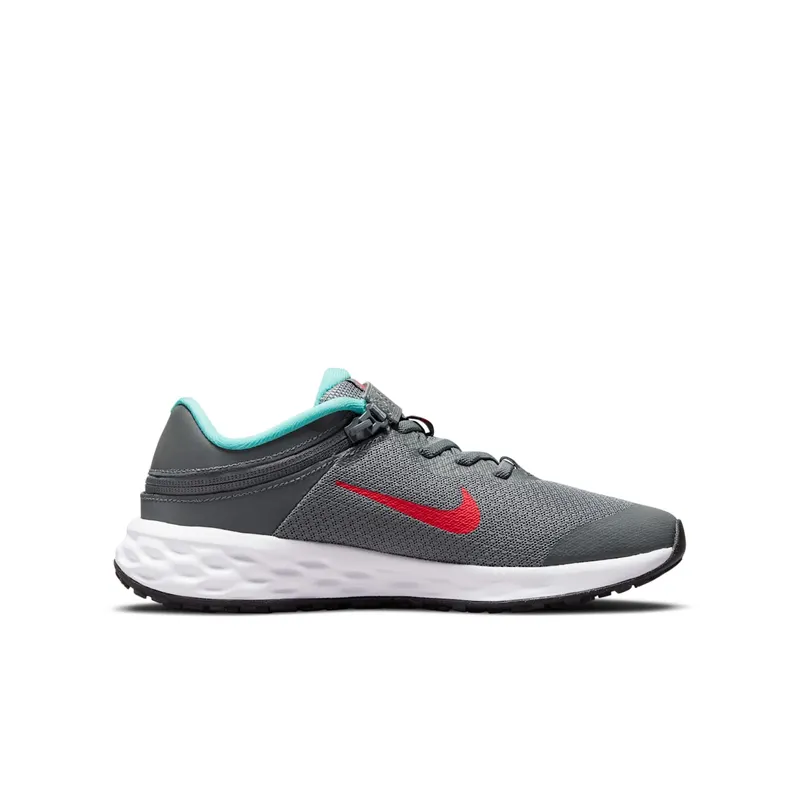 Nike Revolution 6 FlyEase Older Kids’ Easy On/Off Road Running Grey 50% Sustainable Materials (DD1113-006)