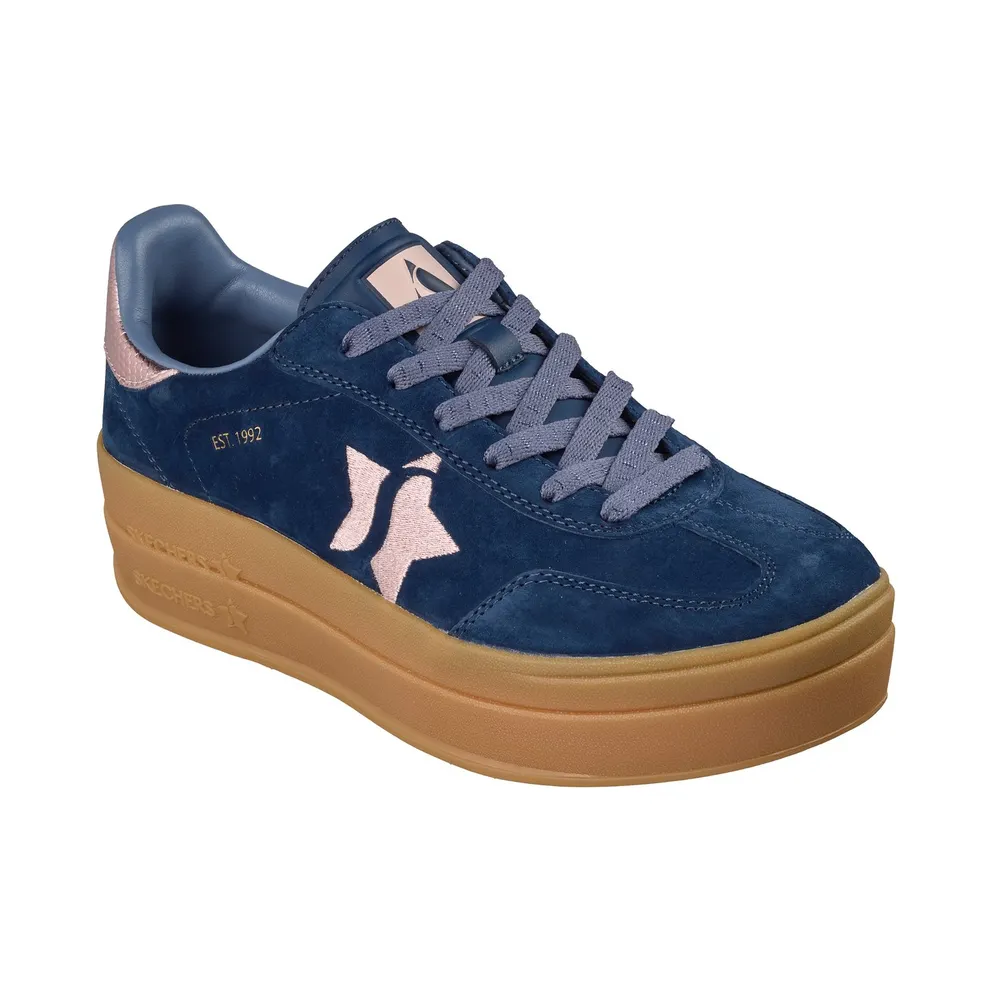 Skechers Academy HI – Elevated Essence Sneaker Marine/Pink