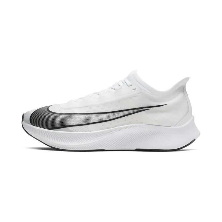 Nike Zoom Fly 3 “White / Metallic White / Black” (AT8240-100)