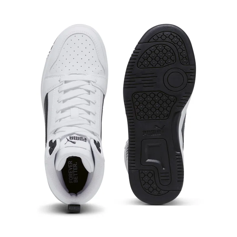 Puma Rebound V6 Mid “Puma White / Puma Black” (393831_02)