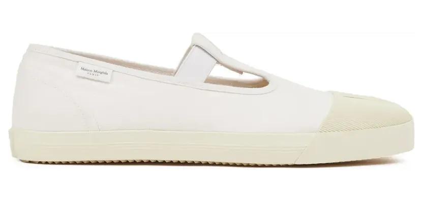 Maison Margiela On the Deck Tabi Canvas-Pumps – Weiß (S97WS0064P4291)