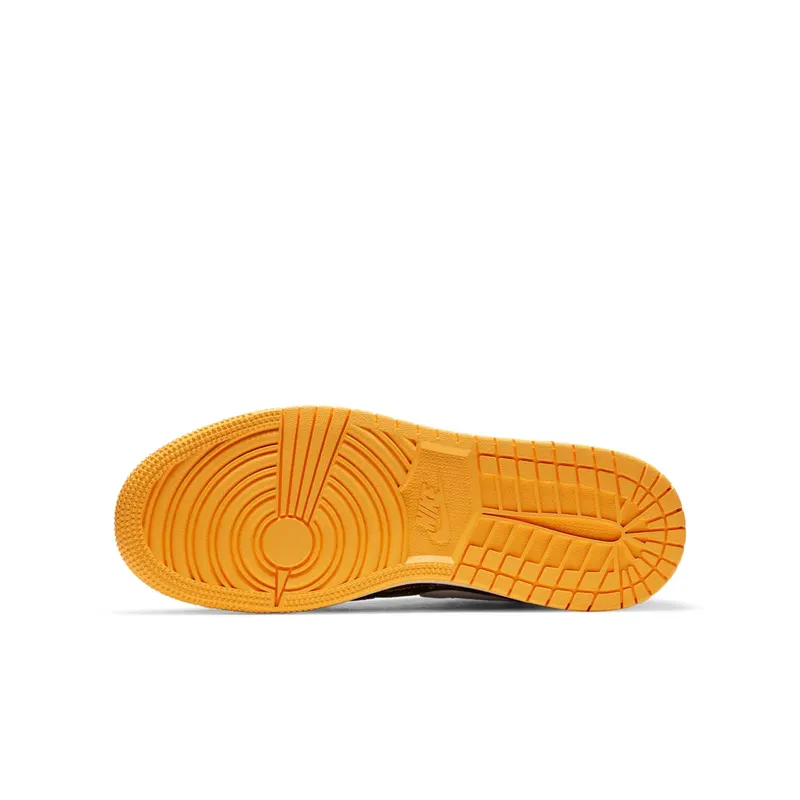 Jordan 1 Mid Black Laser Orange Bright Melon (GS) Black/Laser Orange-Bright Melon-White (555112-003)