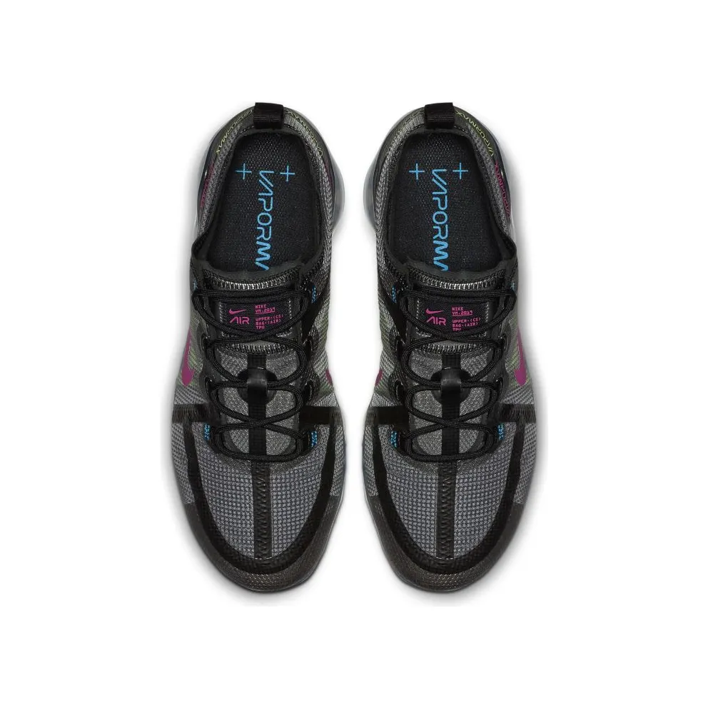 Nike Air VaporMax 2019 Premium Black Active Fuchsia Photo Blue Black/Active Fuchsia-Photo Blue-Lime Blast-Wolf Grey (AT6810-001)