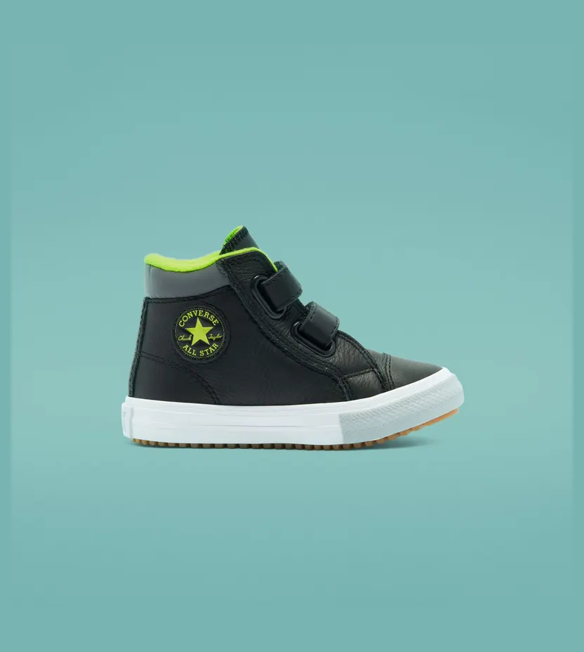 Converse Utility Leather Easy-On Chuck Taylor All Star PC Boot High Black/lemon Venom/ash Stone (769332C)