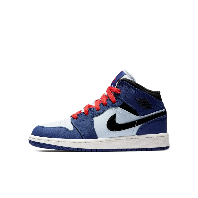 Jordan 1 Mid SE Deep Royal (GS) Deep Royal Blue/Black (BQ6931 400)