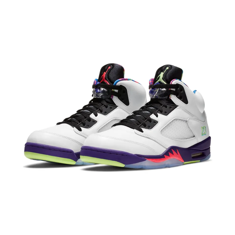Jordan 5 Retro Alternate Bel-Air White/Court Purple-Racer Pink-Ghost Green (DB3335-100)