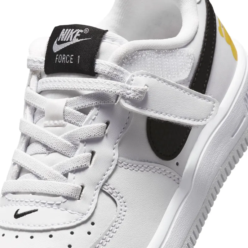 Nike Force 1 Low EasyOn PS “White Black Yellow Bear” (IR3985-121)