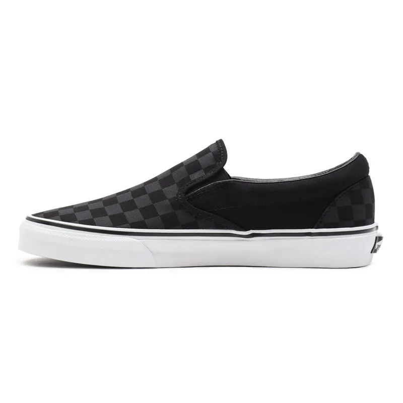 VANS Checkerboard Classic Slip-on Shoes (Black)