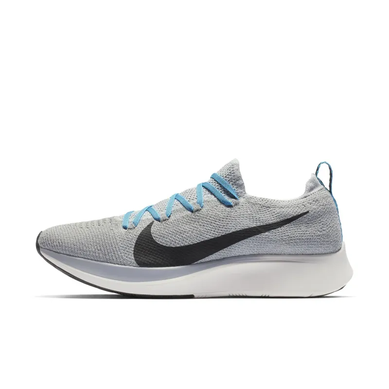 Nike Zoom Fly Flyknit Wolf Grey Wolf Grey Blue Fury Phantom Black (AR4561-004)