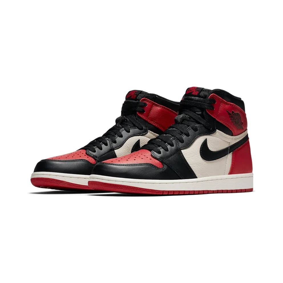 Air Jordan Nike AJ I 1 Retro High Bred Toe (2018) (555088-610)