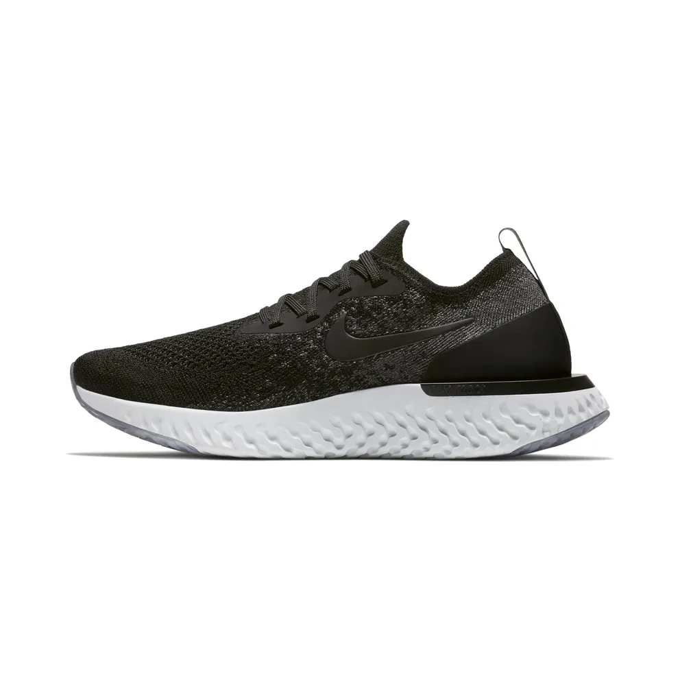 Nike Epic React Flyknit Black Dark Grey (W) Black/Black-Dark Grey-Pure Platinum (AQ0070-001)