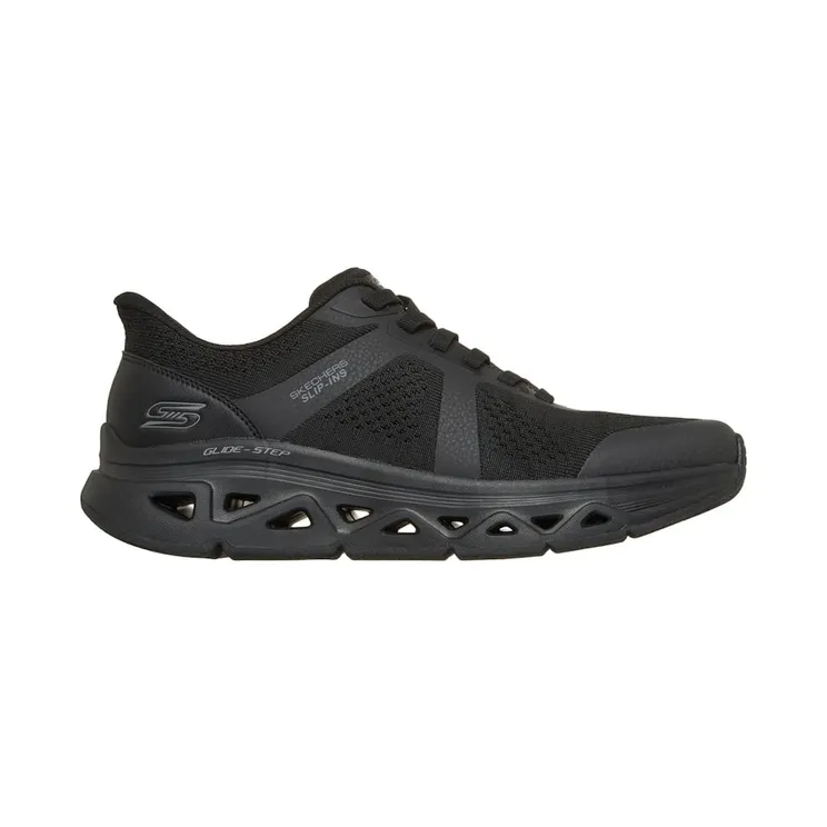 Skechers Slip-ins BOBS Sport Arc Waves Remix Feel Grounded Black (118451-BBK)