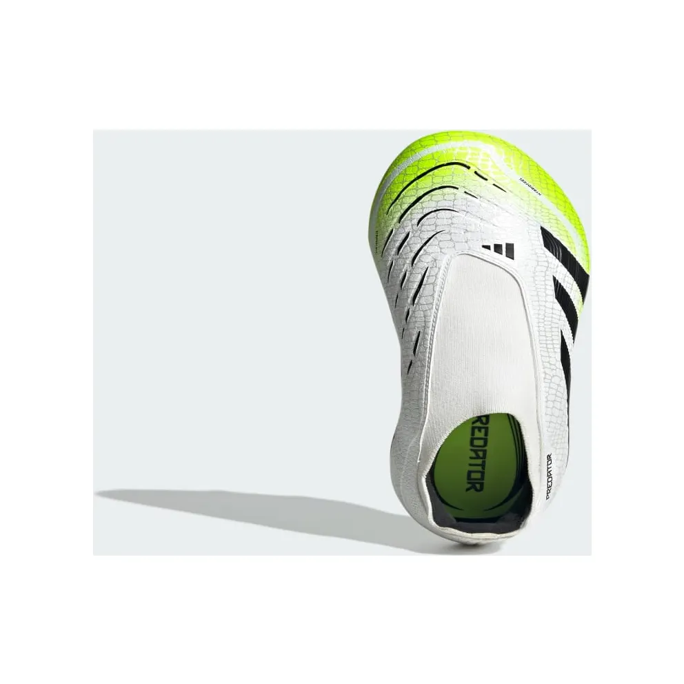 adidas Predator League Laceless Firm/multi-ground Boots “Cloud White / Core Black / Lucid Lemon” (JI1169)