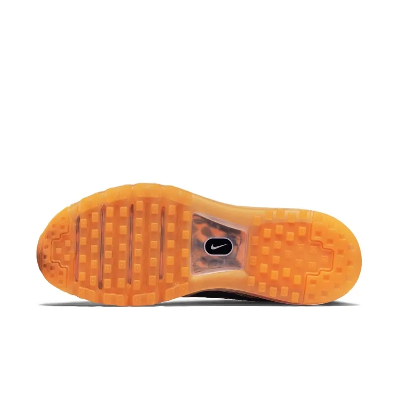 Nike Flyknit Max Wolf Grey Black Orange Wolf Grey/Black-Total Orange-Laser Orange (747361-008)