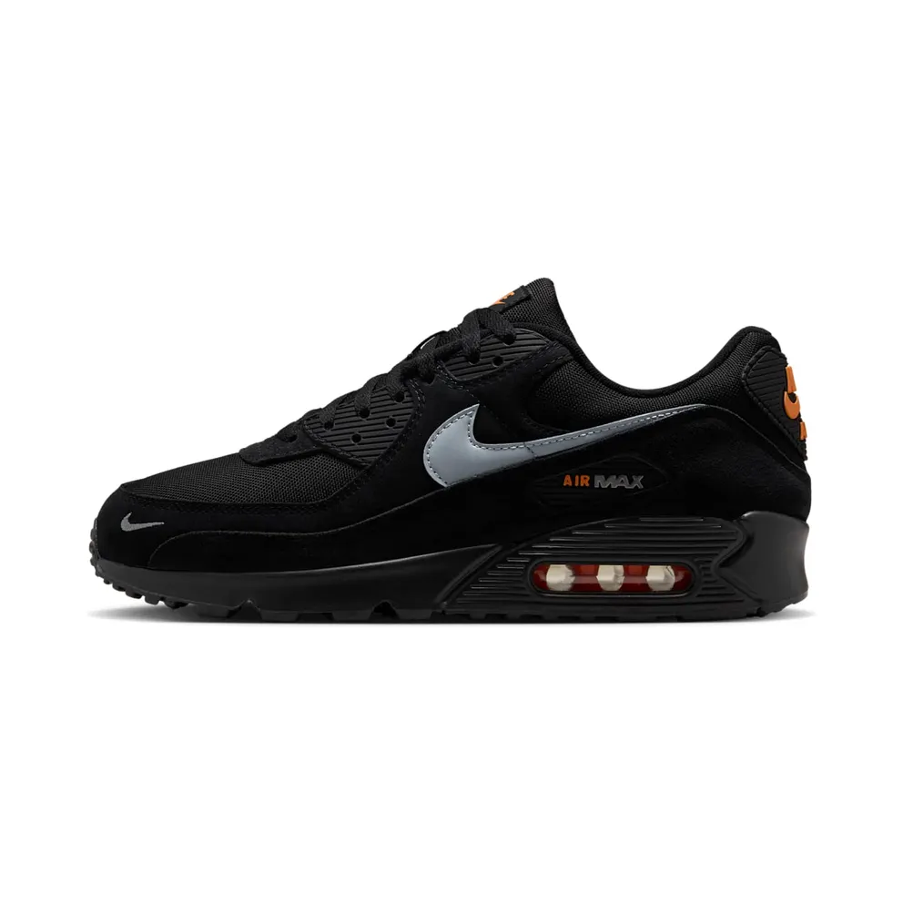 Nike Air Max 90 “Black Metallic Cool Grey Orange” (DO6706-010)