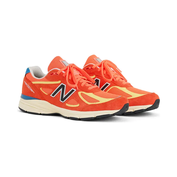 New Balance 990v4 – “Urgent Red / Maize / Afterglow” (U99076B)