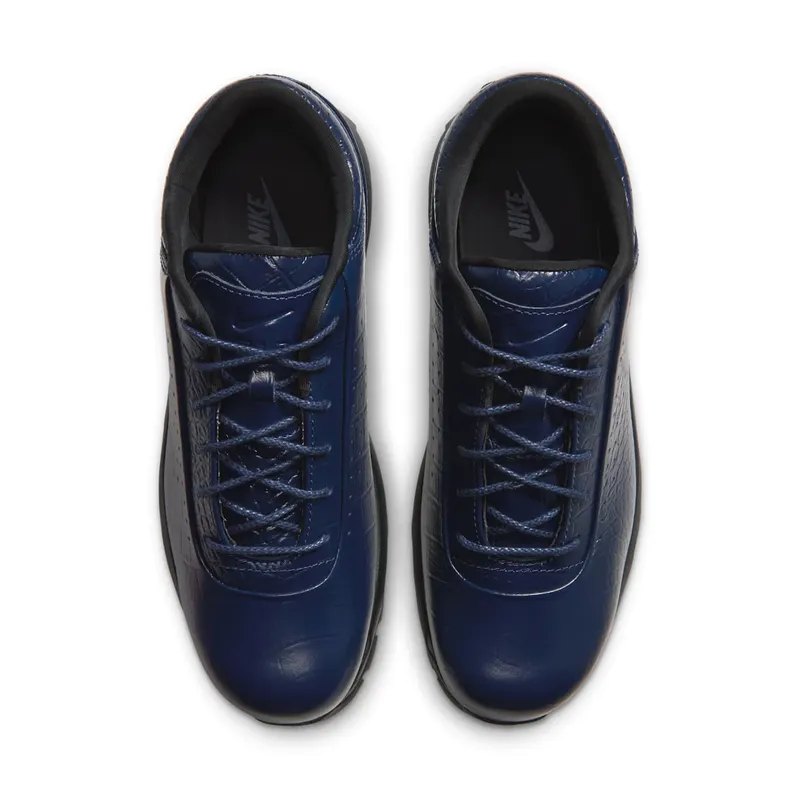 Nike Air Max Goadome Low “Midnight Navy” (IV4517-400): een wandelzool onder krokoleer (4)