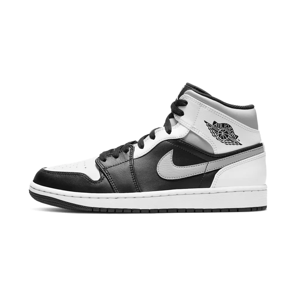 Jordan 1 Mid White Shadow Black/Medium Grey-White (554724-073)