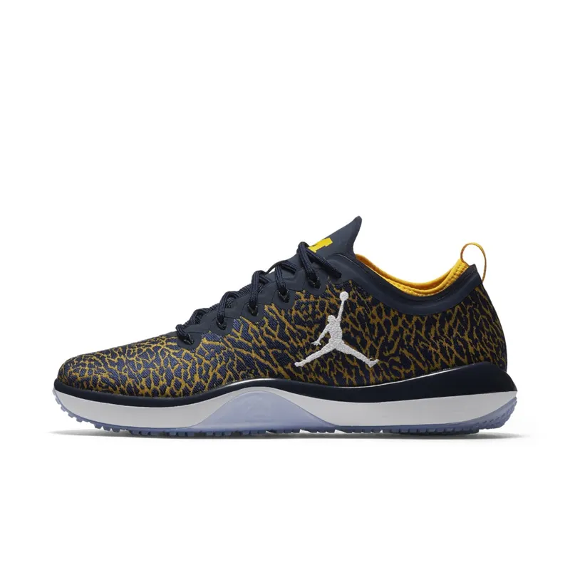 Jordan Trainer 1 Low Michigan College Navy/White-Amarillo (845403-420)
