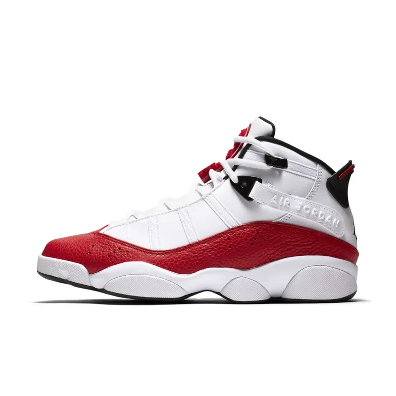 Jordan 6 Rings White University Red White/University Red-Black (322992-120)