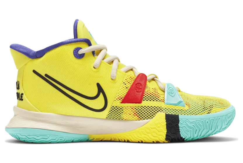 Nike Kyrie 7 1 World 1 People Electric Yellow (GS) (CT4080-700)