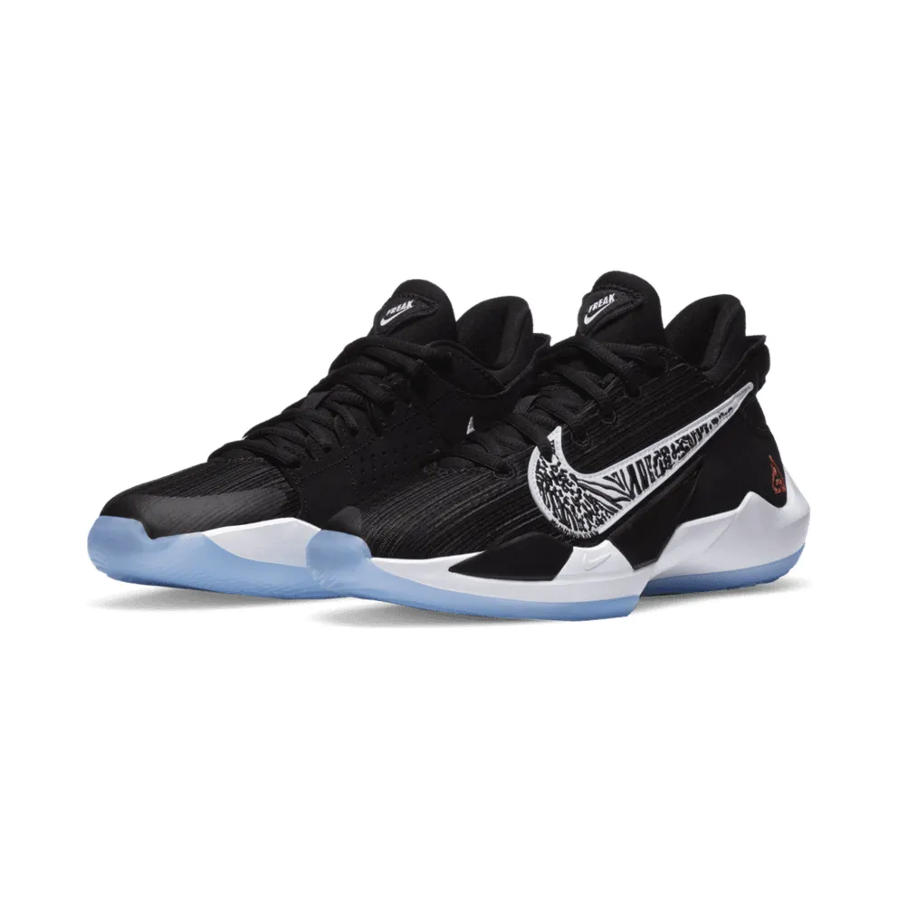 Nike Zoom Freak 2 Black White (GS) Black/Off Noir-White-Solar Flare (CN8574-001)