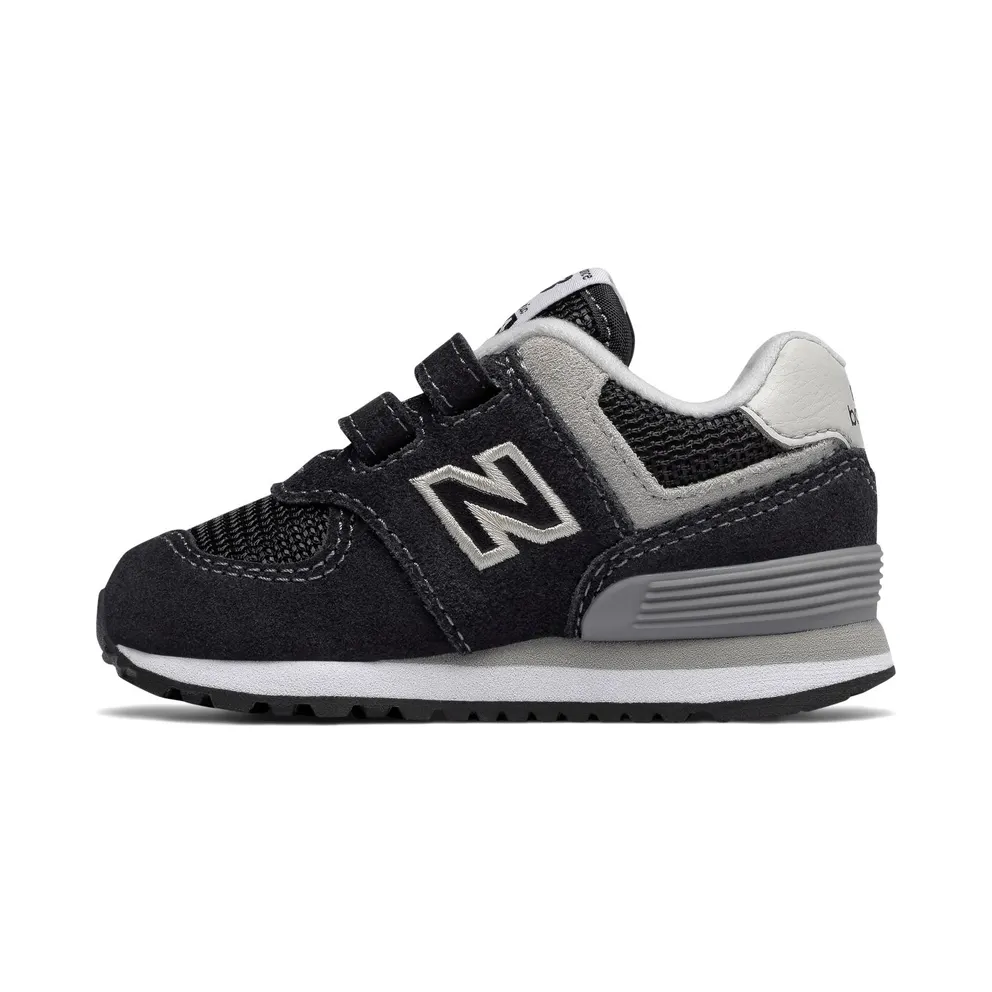 New Balance New Balance Kids’ Hook and Loop 574 Core Black/Grey (IV574GK)