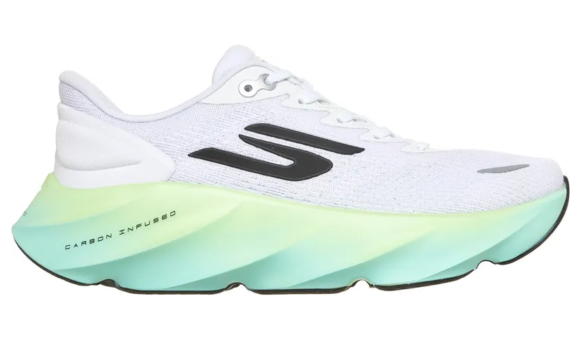 Skechers Aero Burst Sneaker Wit/Limoen