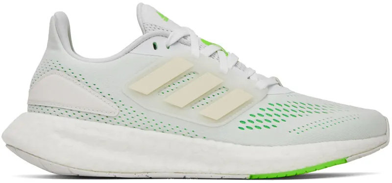 adidas Pureboost 22 Cloud White / Cloud White / Beam Green (GZ5175)