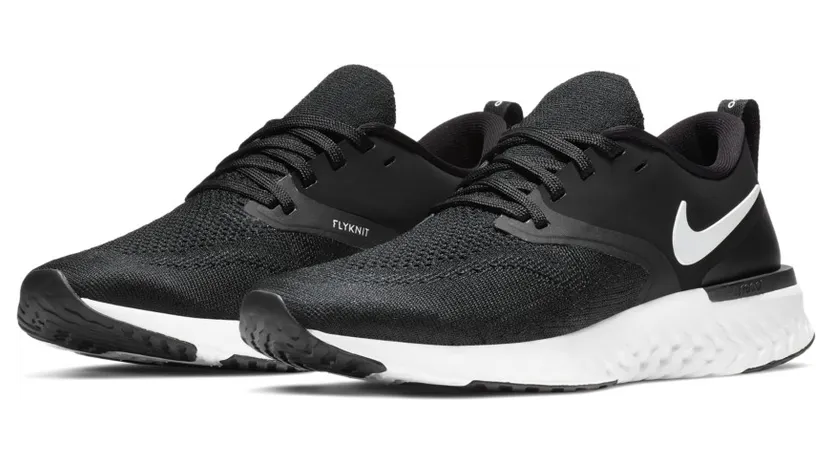 Nike Odyssey React 2 Flyknit Black White (W)