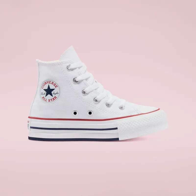 Converse Converse Color EVA Platform Chuck Taylor All Star High Top White/garnet/midnight Navy (671108C)