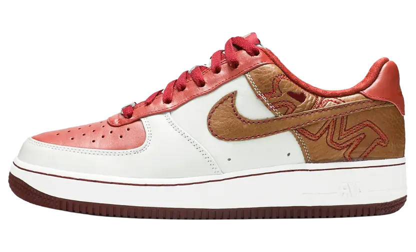 Nike Air Force 1 Premium 07 “White/Pinenut/Terra Cotta/Team Red” (315180-121)