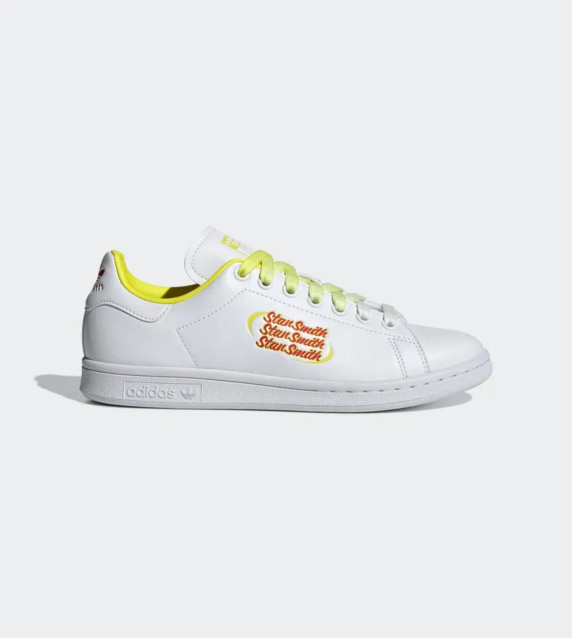 adidas Stan Smith Cloud White / Scarlet / Acid Yellow (FX5831)